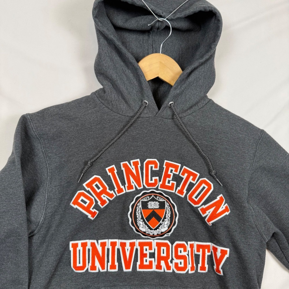 Champion Princeton University Hoodie Small Charcoal Gray Pullover CS2071